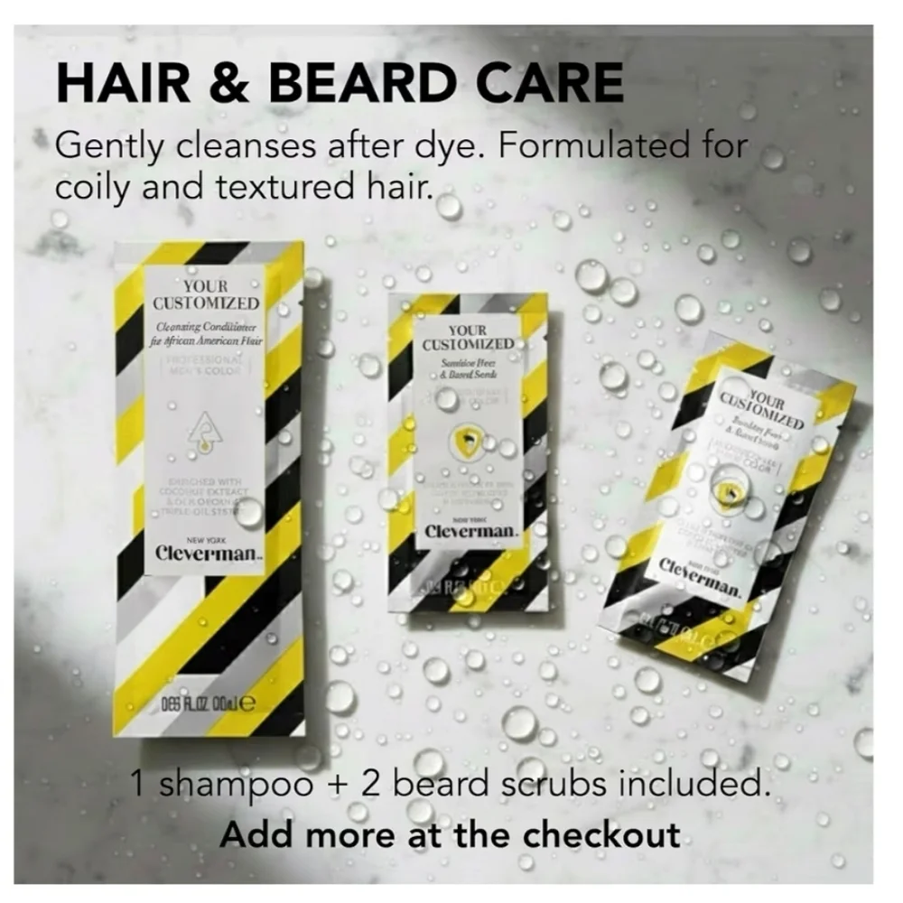 Dark Brown Beard & Hair Dye Kit